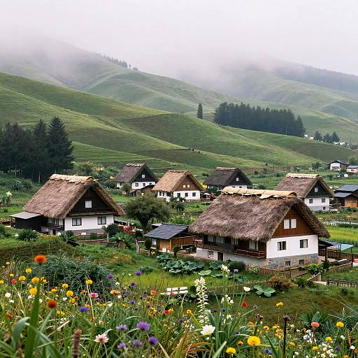 Tipica Style Mountain Village Panorama