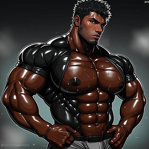 Illustration of Akihiro altland, gundam in the style of Monchan rev3