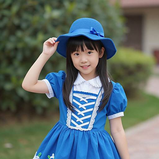 Blue Raspberry Jolly Rancher Costume Girl