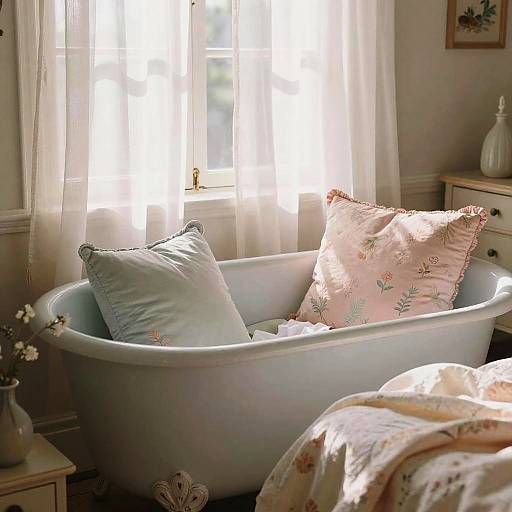 Cozy Pastel Vintage Interior Scene