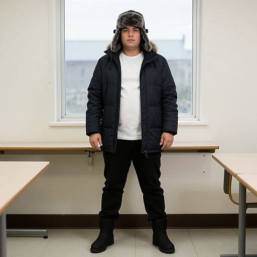 Plus Size Winter Fashion Portrait