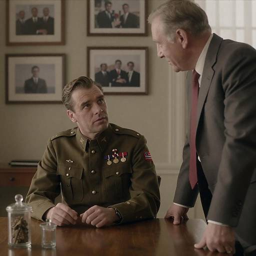 Intense Military Portrait: James Mason