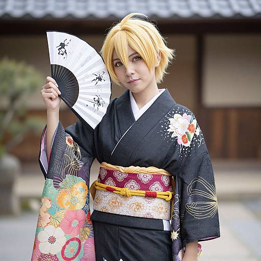 Shinobu Kochou Kimono Cosplay Pose
