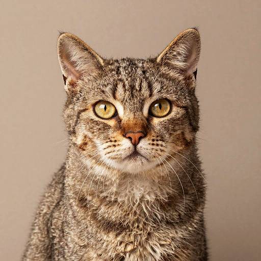 Photorealistic American Curl Cat Portrait