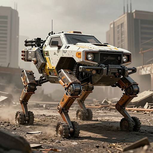 Rugged Quadruped Vehicle in Apocalypse
