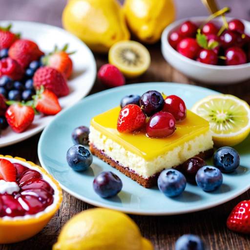 Blurred Still Life Dessert Display