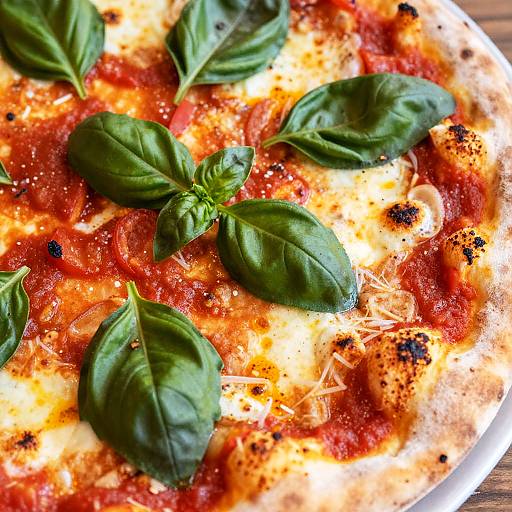 Close-Up Vibrant Fresh Pizza