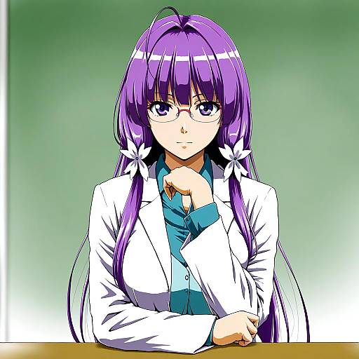 Illustration of Asakura rikako, touhou in the style of Seren (staphy)