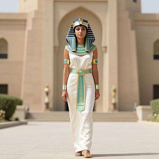 Woman in Egyptian Slave Costume