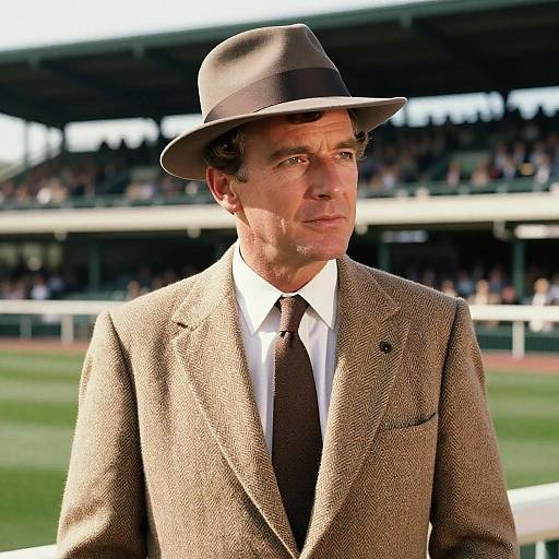 Mid-Century Race Announcer Style