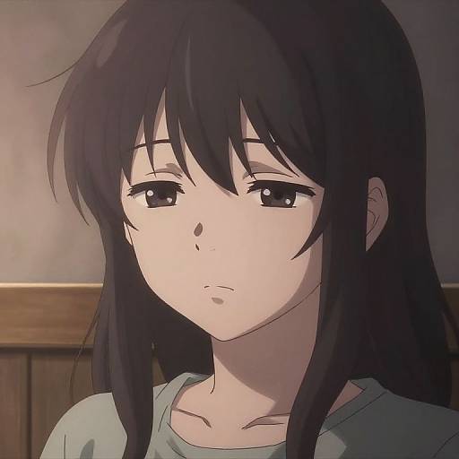 Melancholy Anime Character Portrait