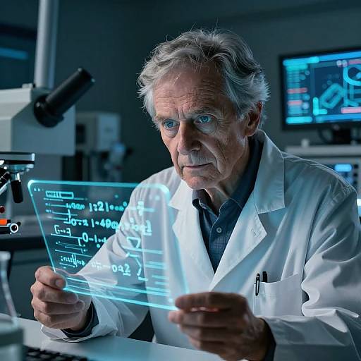 Portrait of a Futuristic Scientist