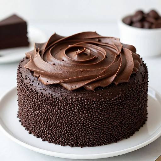 Scrumptious Dark Chocolate Sprinkle Cake