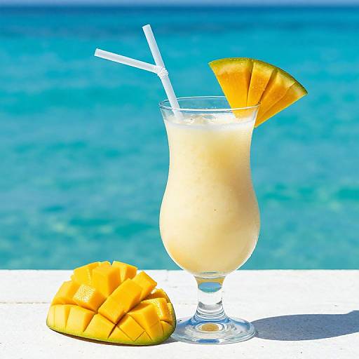 Tropical Mango Coconut Cocktail
