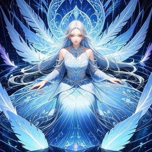 Enchanted Warrior in Serene Fantasy Scene