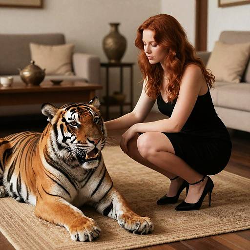 Elegance Meets Wildness in Cozy Living Room