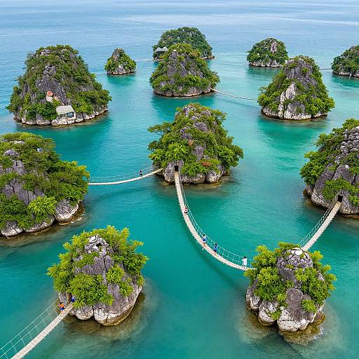 Whimsical Floating Island Archipelago
