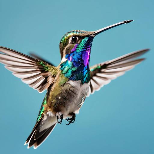 Iridescent Hummingbird with Piercing Stare Iridescent Hummingbird with Piercing Stare