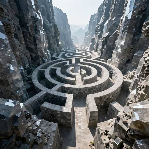 Crystalline Labyrinth Architectural Wonder
