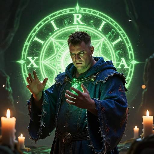 Evil Scottish Mage Summoning Spell