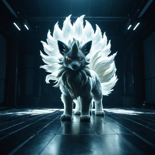 Haunted Ninetales with Glowing Tails