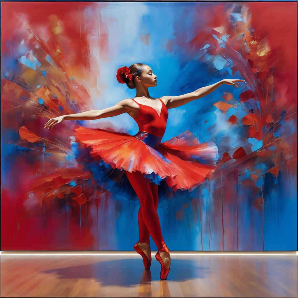 Dynamic Dance Artwork with Degas Influence