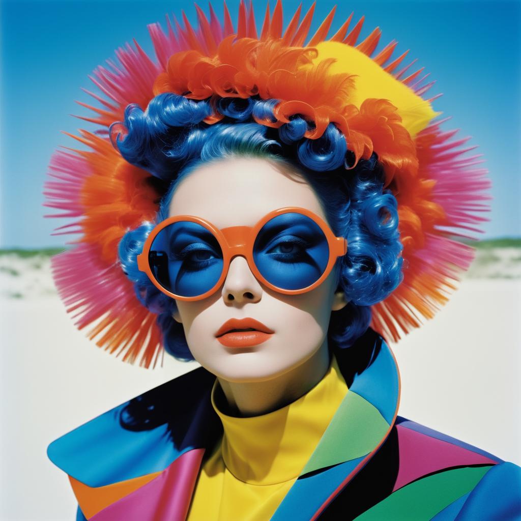 Surreal Avant-Garde Fashion Portrait