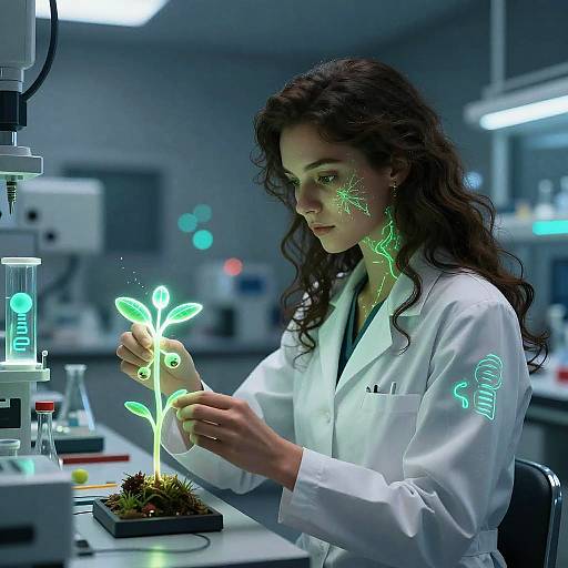 Futuristic Ecological Geneticist Lab