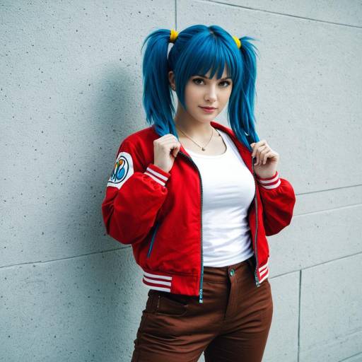 Bulma Cosplay Costume with Accessories