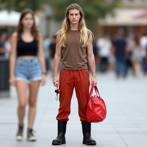 Realistic Fire Hydrant Costume Portrait