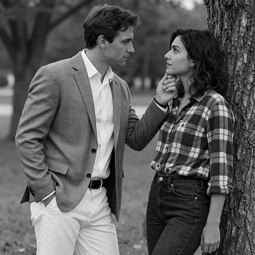 Intense Outdoor Portrait of a Couple
