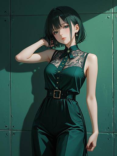 Chic Anime Fashion Portrait Photography