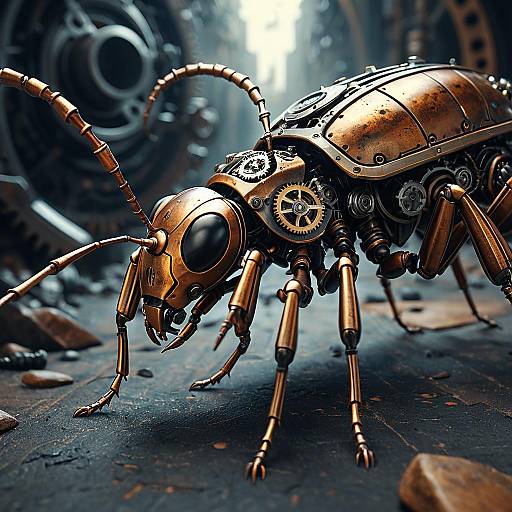 Steampunk Biomechanical Ant