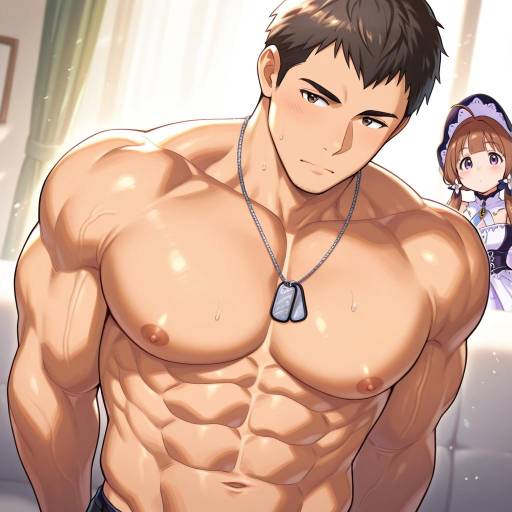 Illustration of Shingen seiji, idolmaster in the style of Hori (hori no su)