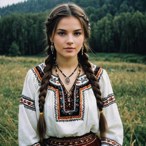 Traditional Romanian Outfit: Outdoor Portrait