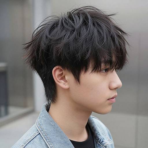 Dynamic Portrait of Modern Hairstyle