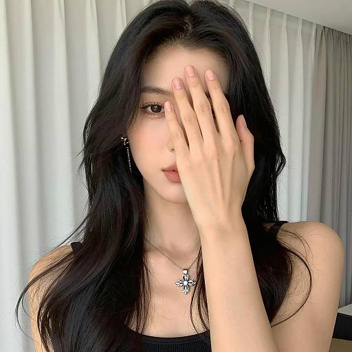 Mystical Portrait of a Woman in Black