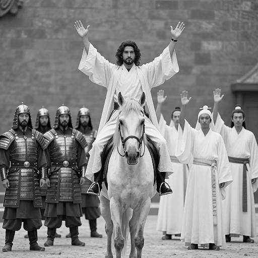 Dramatic Scene of Unity and Strength