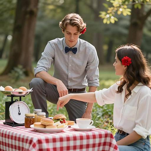 Charming Forest Picnic Scene Capture