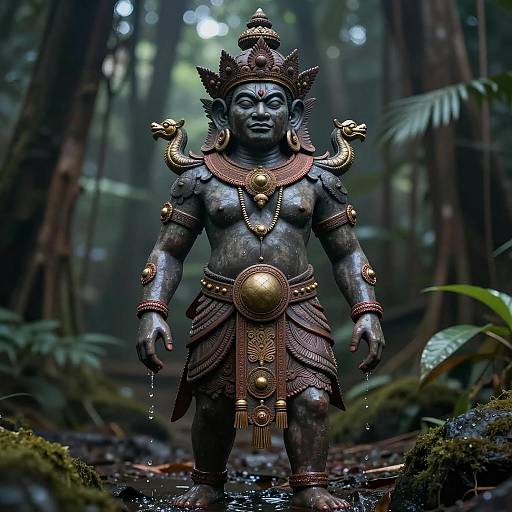 Epic Photorealistic Sitan Deity Portrait
