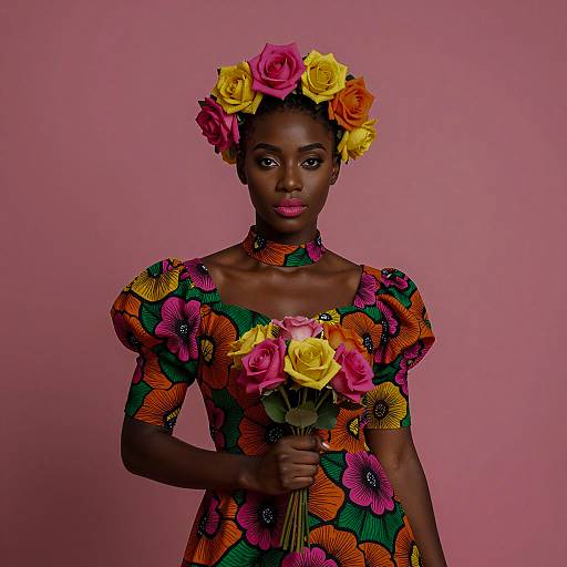 Vibrant Portrait of a Black Woman