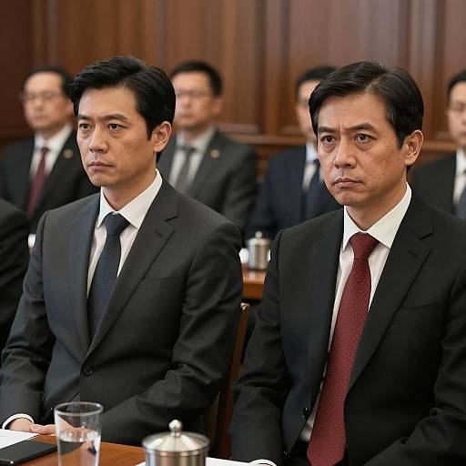 Two Men in Suits in Elegant Room