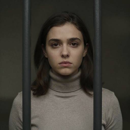 Intense Portrait of a Young Woman