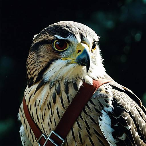 Close-up Portrait of a Falcon Scout