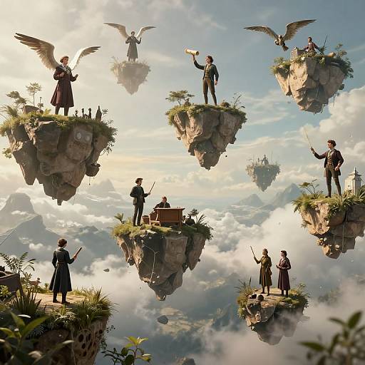 Floating Islands of Alternate Time