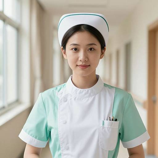 Compassionate Female Nurse in Hospital