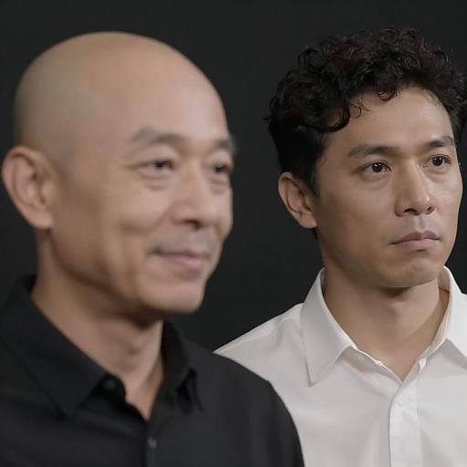 Portrait of Two Men in Contrast