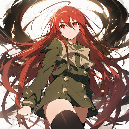 Illustration of Alastor (shakugan no shana), shakugan no shana in the style of Gnns