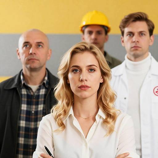 Diverse Group Portrait in Indoor Setting