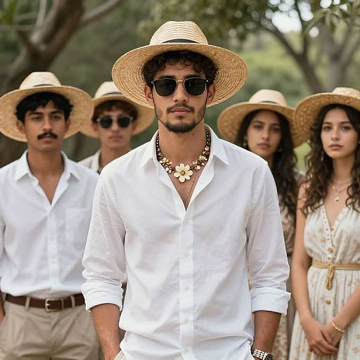 Boho Style Outdoor Wedding Group